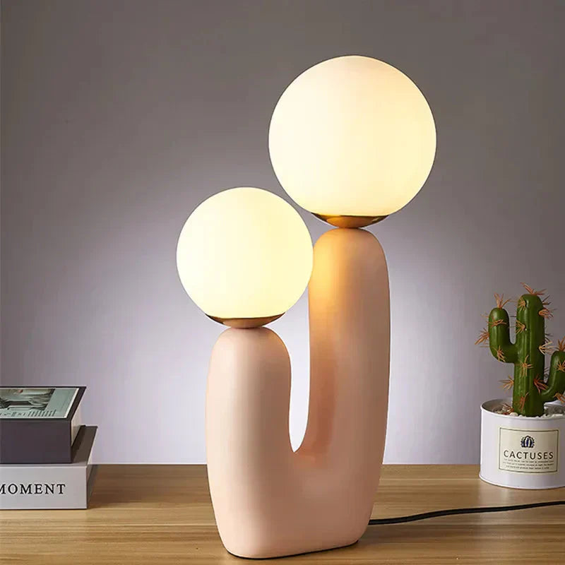 AuroraLume Table Lamp — Dual G9 LED Bulbs, Up-Down Directional Shade