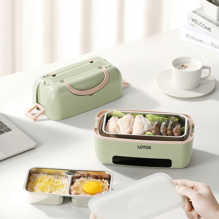 HeatWave Portable Electric Lunch Box — Built-In Heating System, Quick Warm-Up