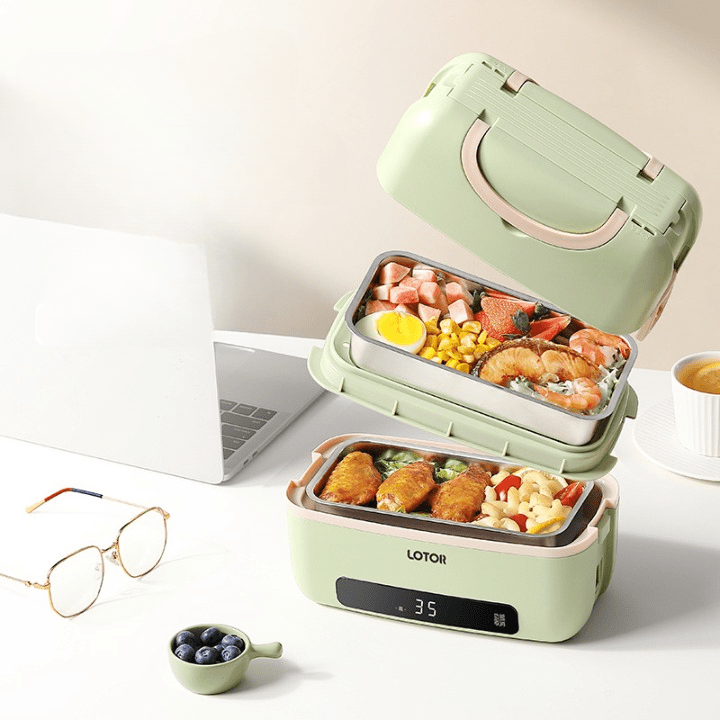 HeatWave Portable Electric Lunch Box — Built-In Heating System, Quick Warm-Up