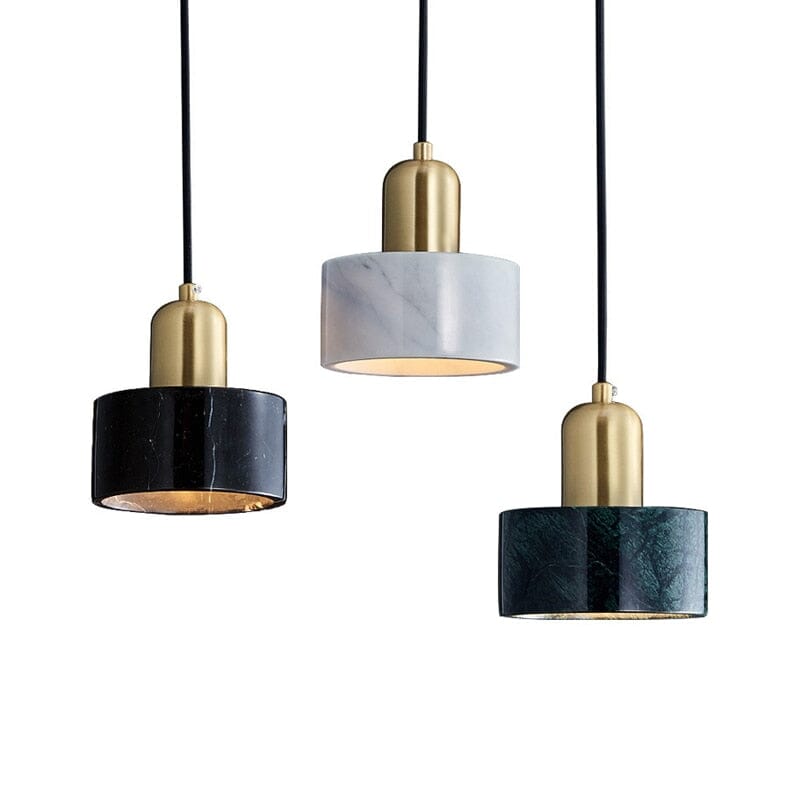 NovaMarble Collection Caelara Pendant Lamp — Natural Marble Texture