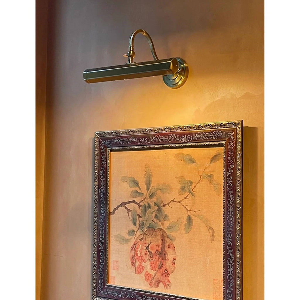 Verstelbare schilderijlamp van ijzer — G9, chroom, zwart of koper