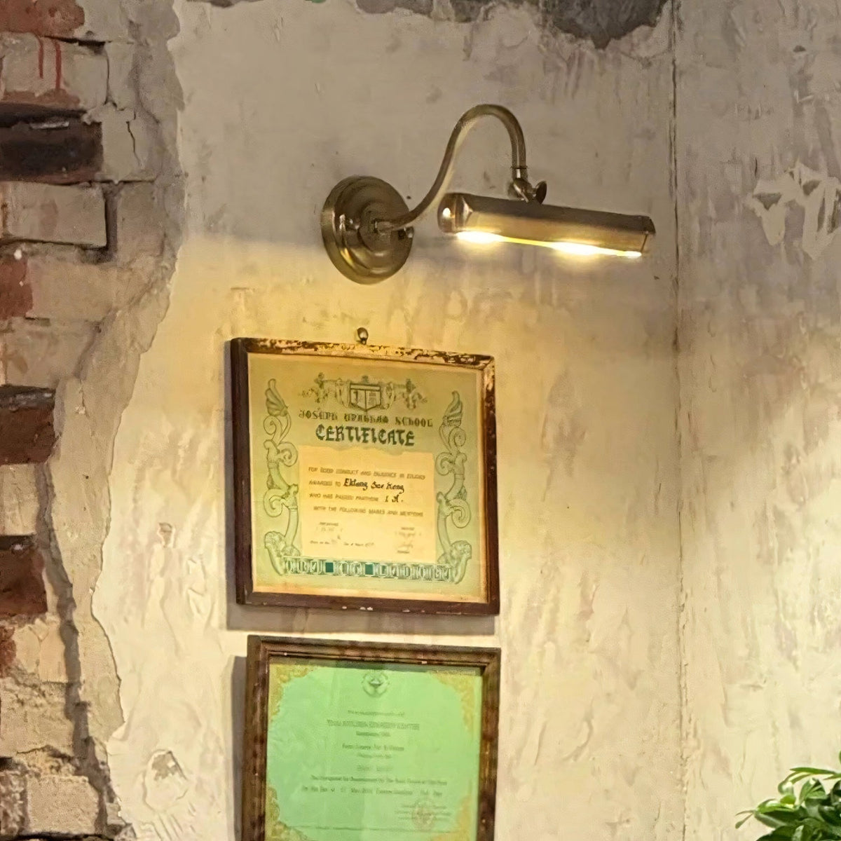 Verstelbare schilderijlamp van ijzer — G9, chroom, zwart of koper