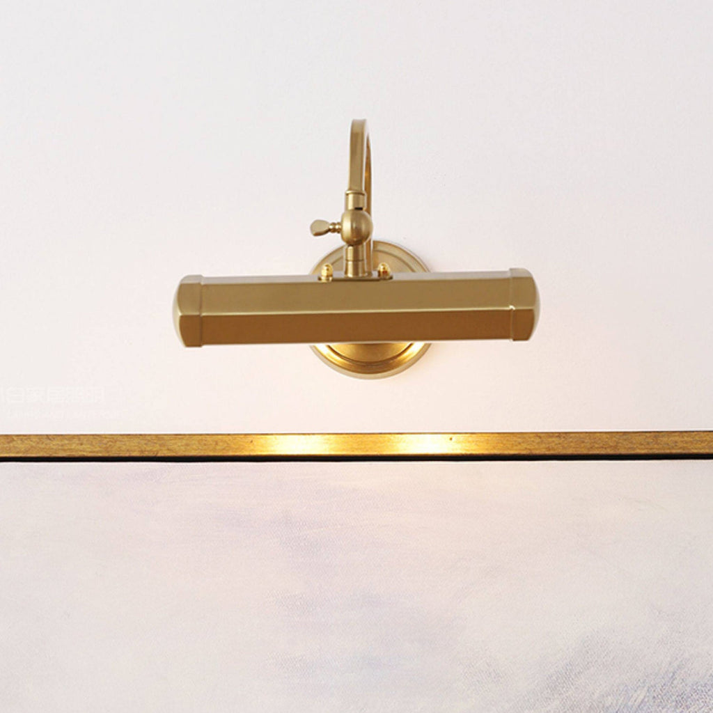 Verstelbare schilderijlamp van ijzer — G9, chroom, zwart of koper