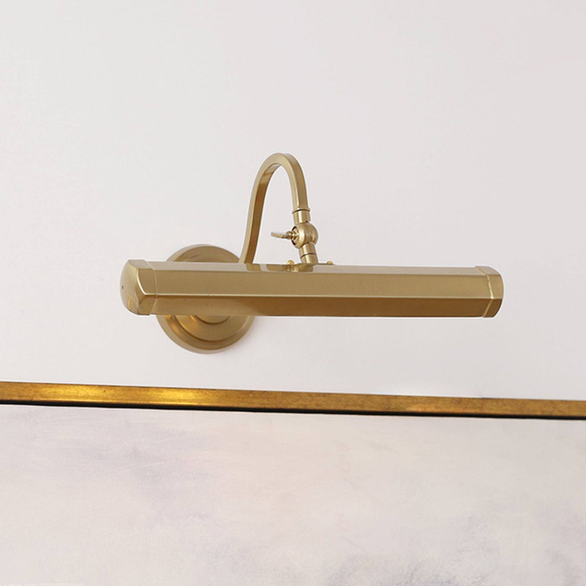 Verstelbare schilderijlamp van ijzer — G9, chroom, zwart of koper