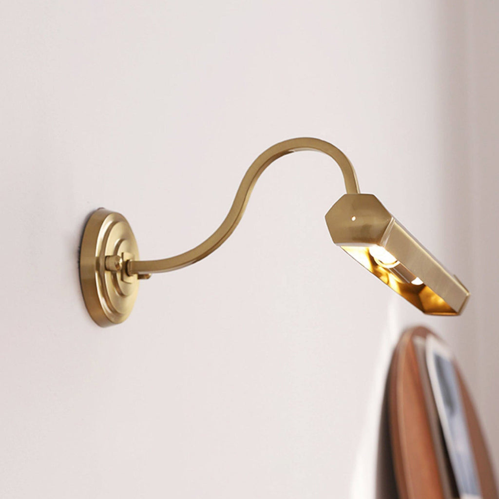 Verstelbare schilderijlamp van ijzer — G9, chroom, zwart of koper