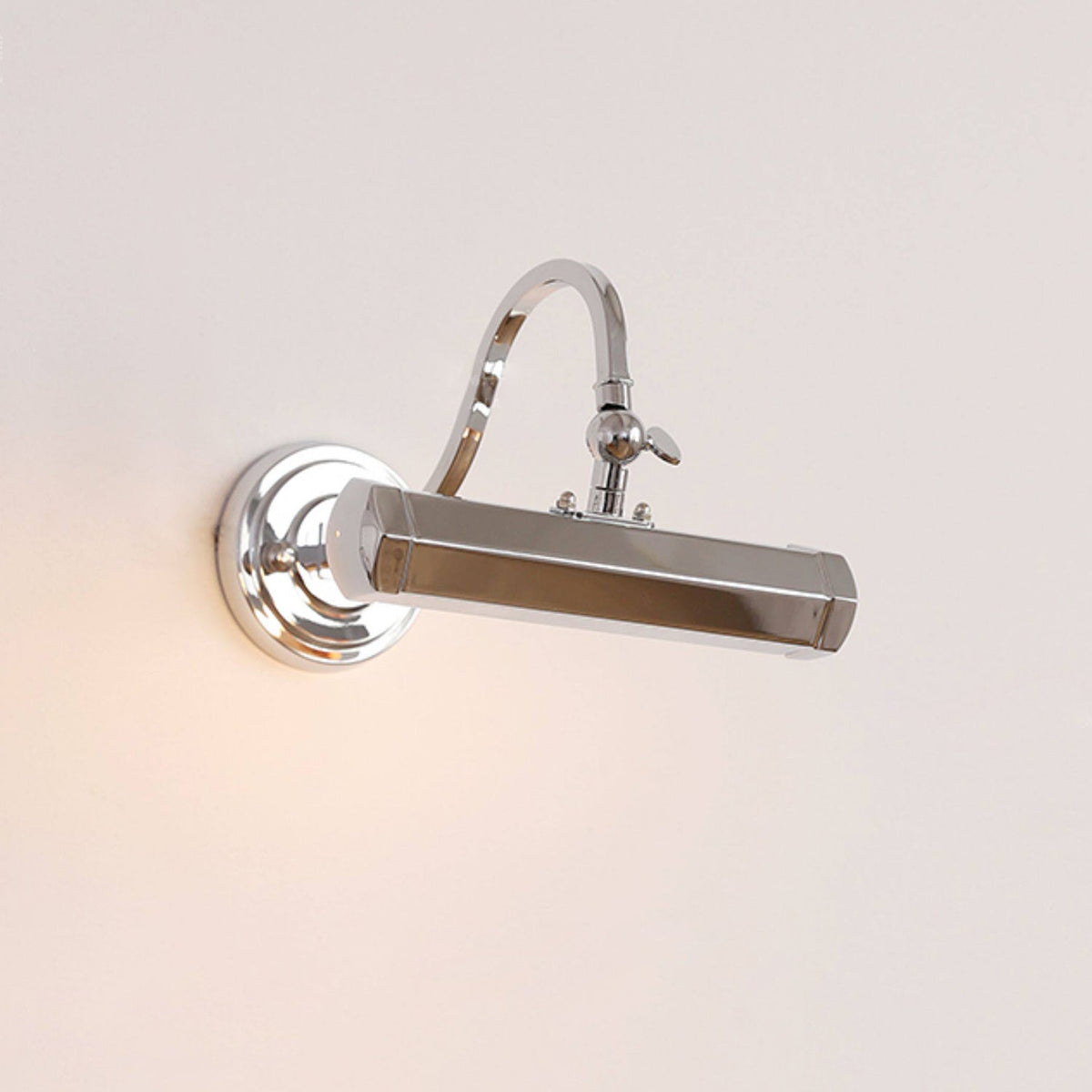 Verstelbare schilderijlamp van ijzer — G9, chroom, zwart of koper