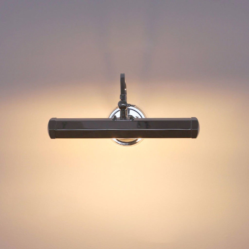 Verstelbare schilderijlamp van ijzer — G9, chroom, zwart of koper
