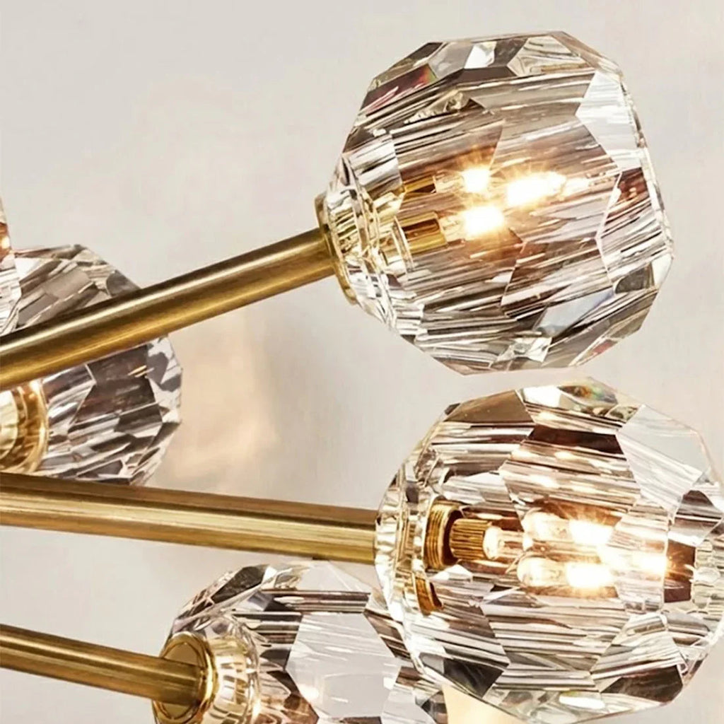 Hand-Cut Crystal Orb Branching Chandelier | wildoxy
