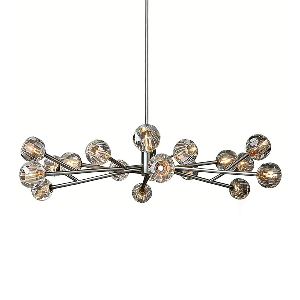 Hand-Cut Crystal Orb Branching Chandelier | wildoxy