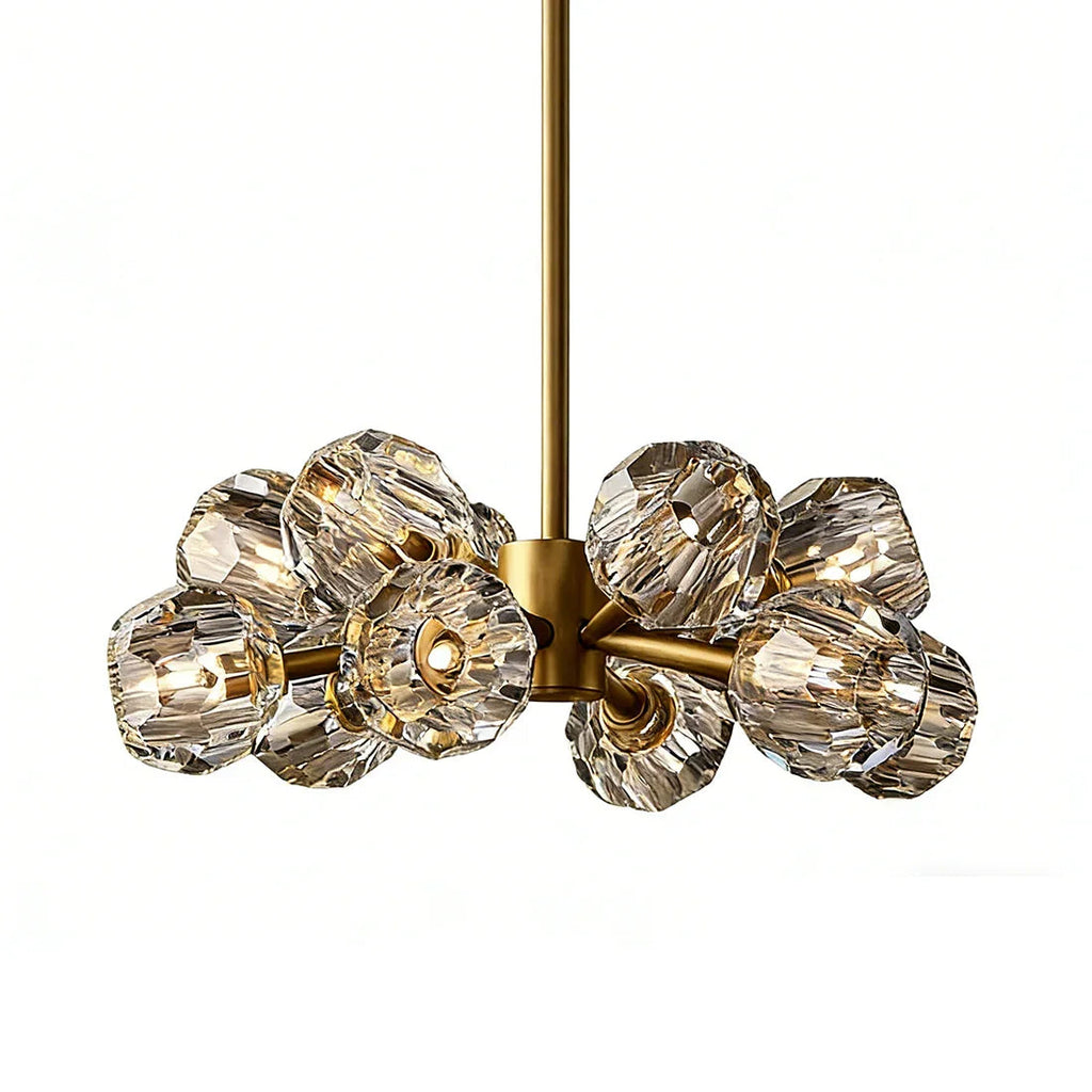 Hand-Cut Crystal Orb Branching Chandelier | wildoxy