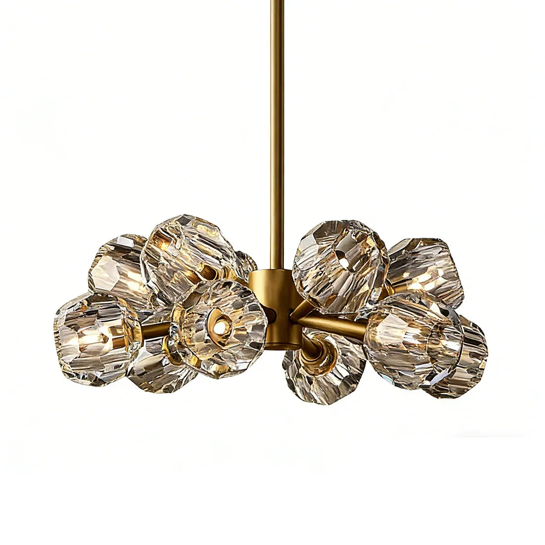 Hand-Cut Crystal Orb Branching Chandelier | wildoxy