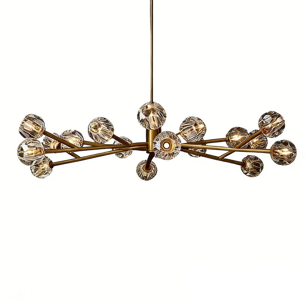 Hand-Cut Crystal Orb Branching Chandelier | wildoxy