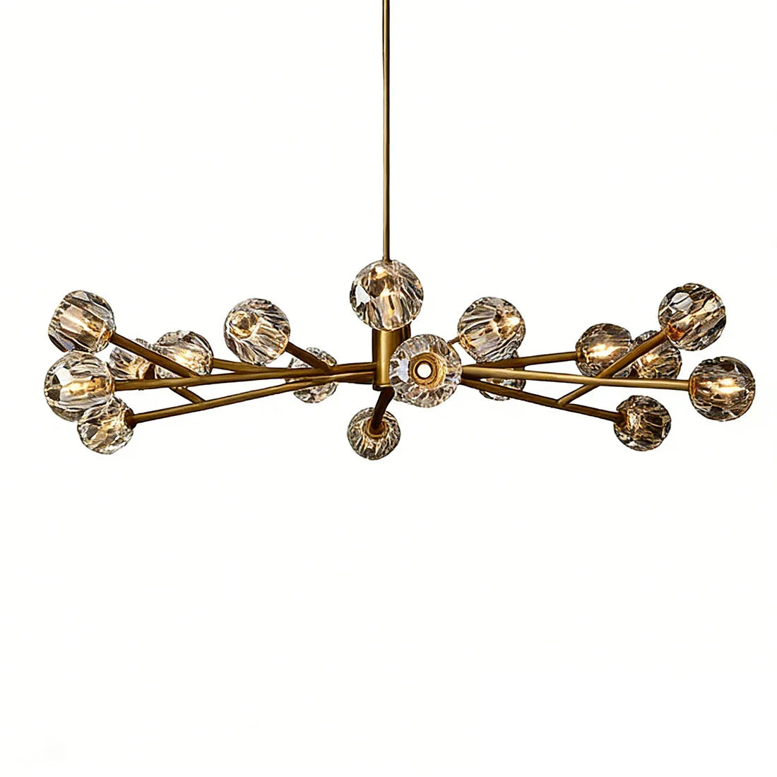Hand-Cut Crystal Orb Branching Chandelier | wildoxy