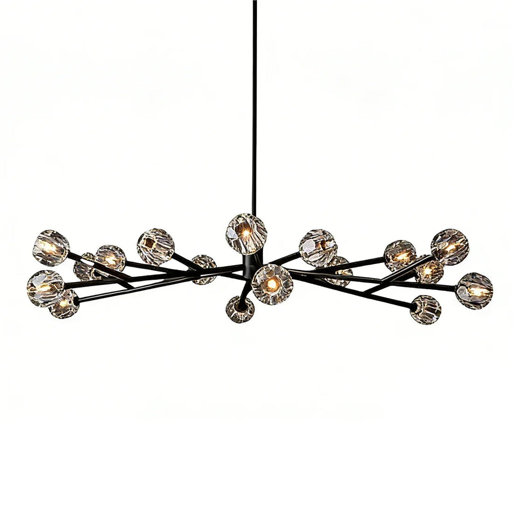 Hand-Cut Crystal Orb Branching Chandelier | wildoxy
