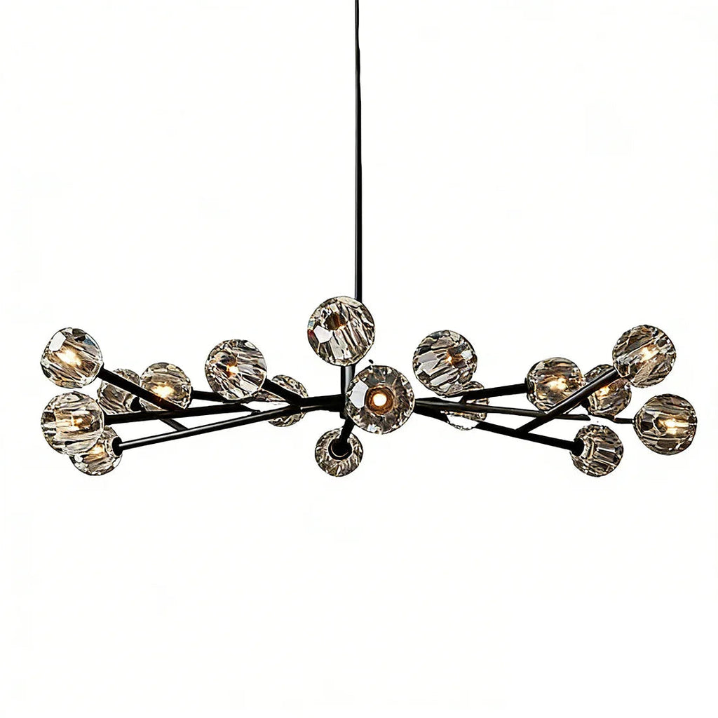 Hand-Cut Crystal Orb Branching Chandelier | wildoxy