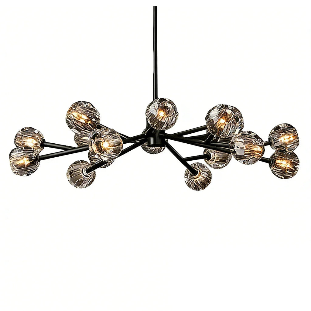 Hand-Cut Crystal Orb Branching Chandelier | wildoxy