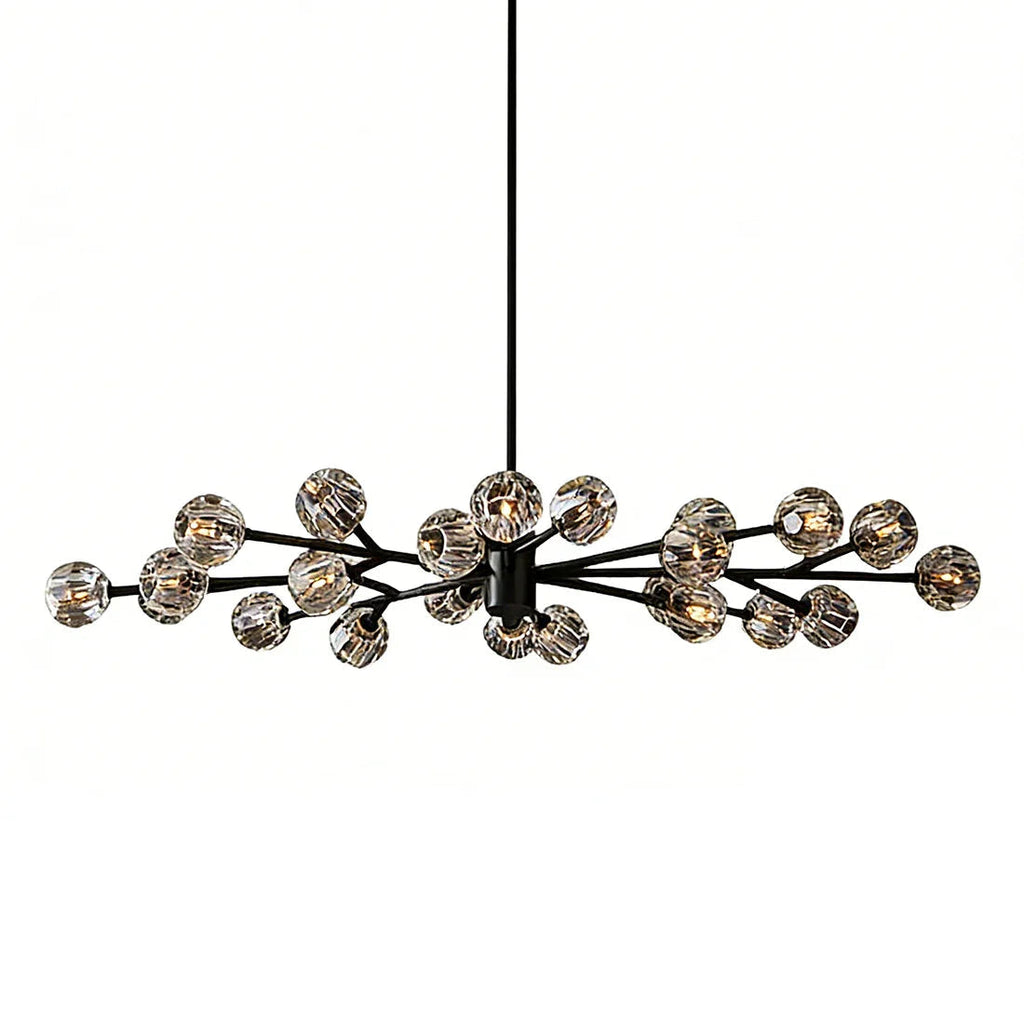 Hand-Cut Crystal Orb Branching Chandelier | wildoxy