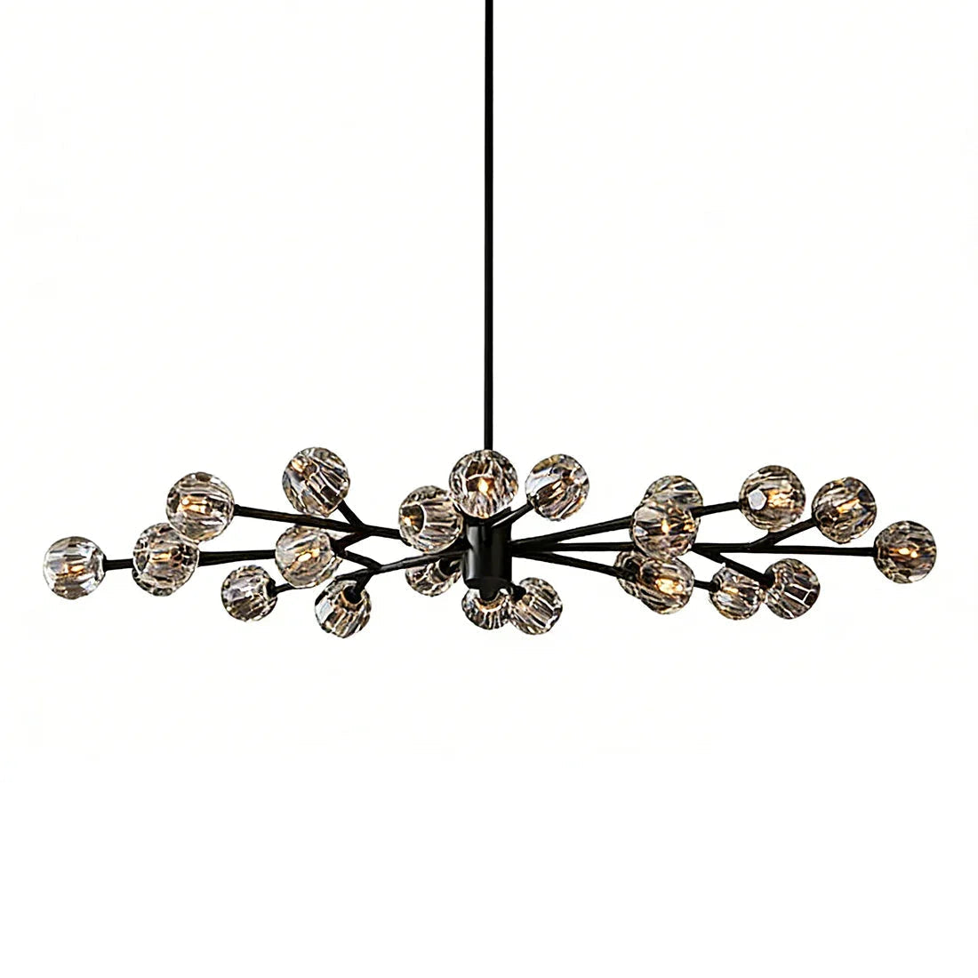 Hand-Cut Crystal Orb Branching Chandelier | wildoxy
