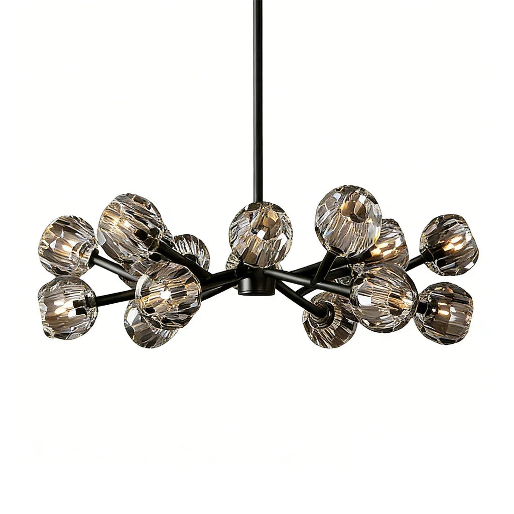 Hand-Cut Crystal Orb Branching Chandelier | wildoxy