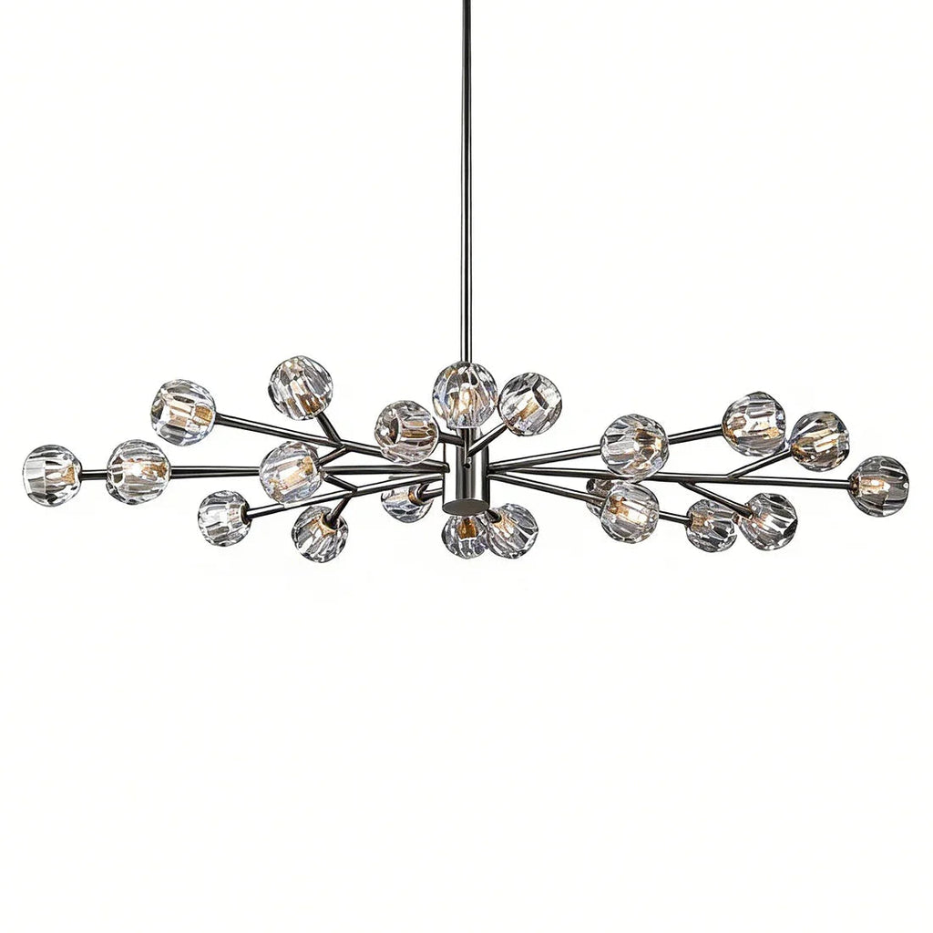 Hand-Cut Crystal Orb Branching Chandelier | wildoxy