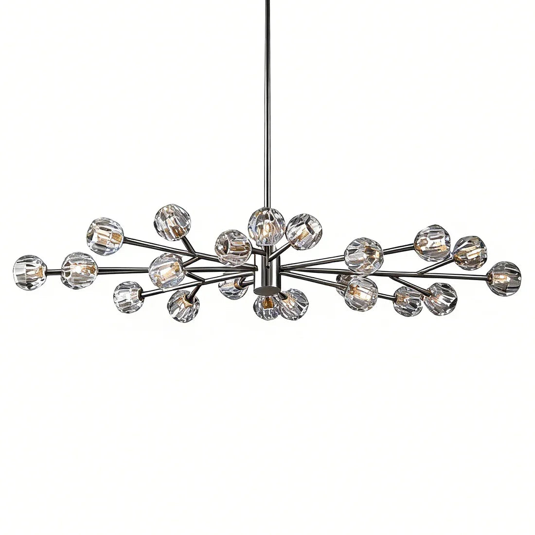 Hand-Cut Crystal Orb Branching Chandelier | wildoxy