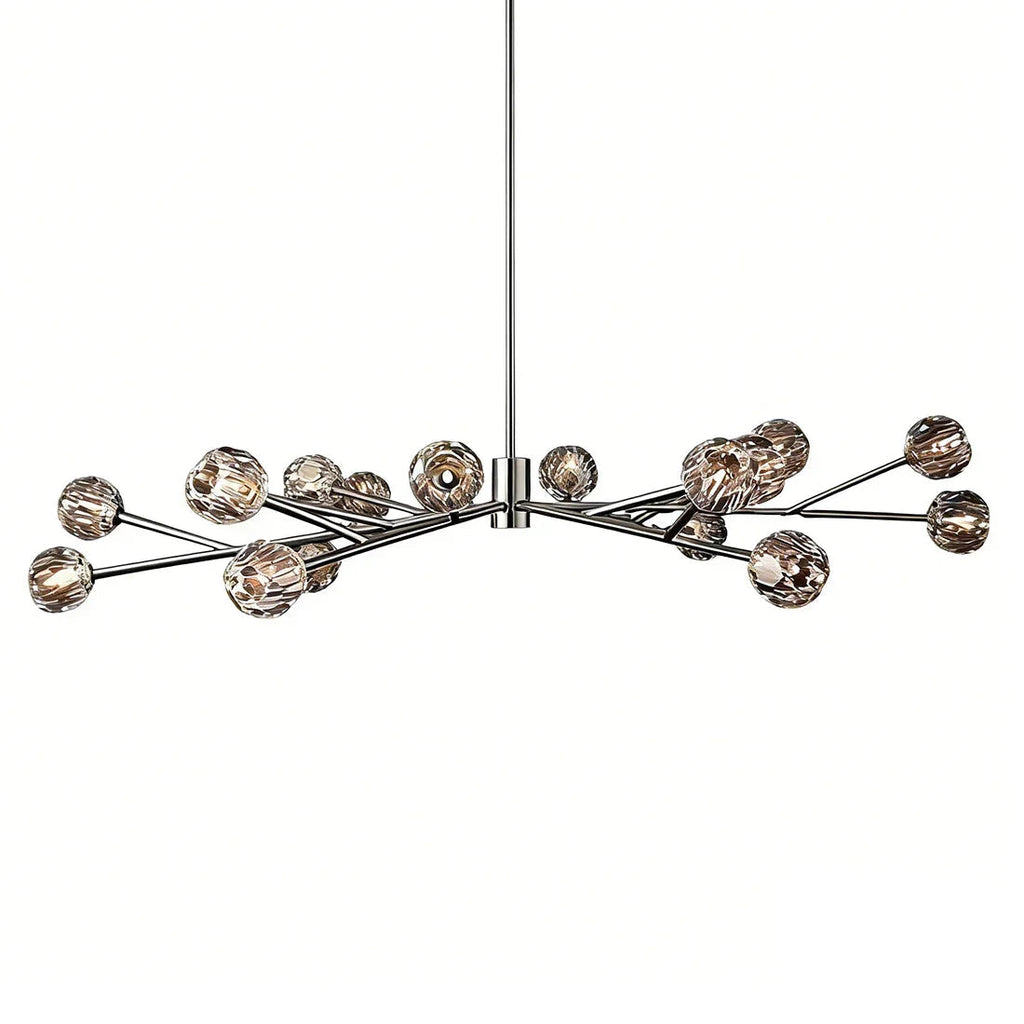 Hand-Cut Crystal Orb Branching Chandelier | wildoxy
