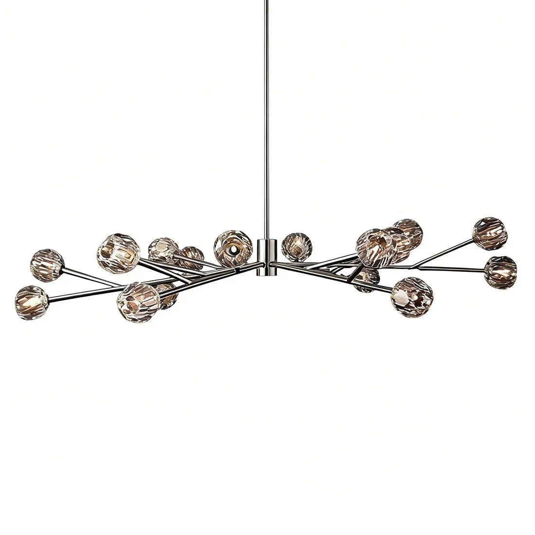 Hand-Cut Crystal Orb Branching Chandelier | wildoxy