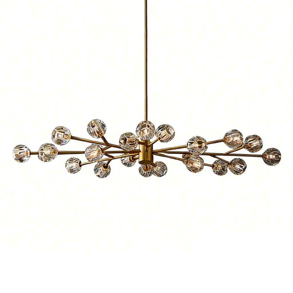 Hand-Cut Crystal Orb Branching Chandelier | wildoxy