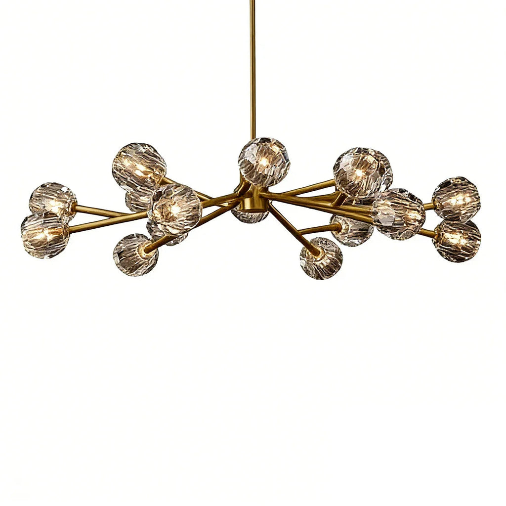 Hand-Cut Crystal Orb Branching Chandelier | wildoxy