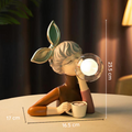 Handmade Resin Table Lamp — Warm Elegant Lighting and Sculpted Base