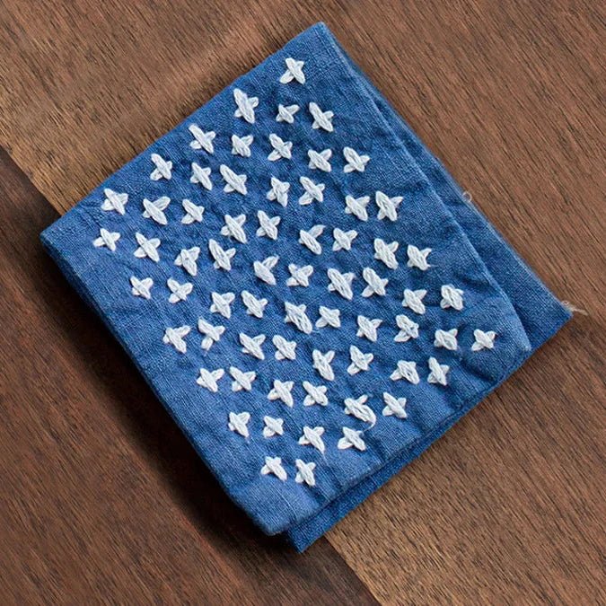 SereneWeave Handcrafted Cotton Linen Matchari Tea Cloth — 27 × 8 cm