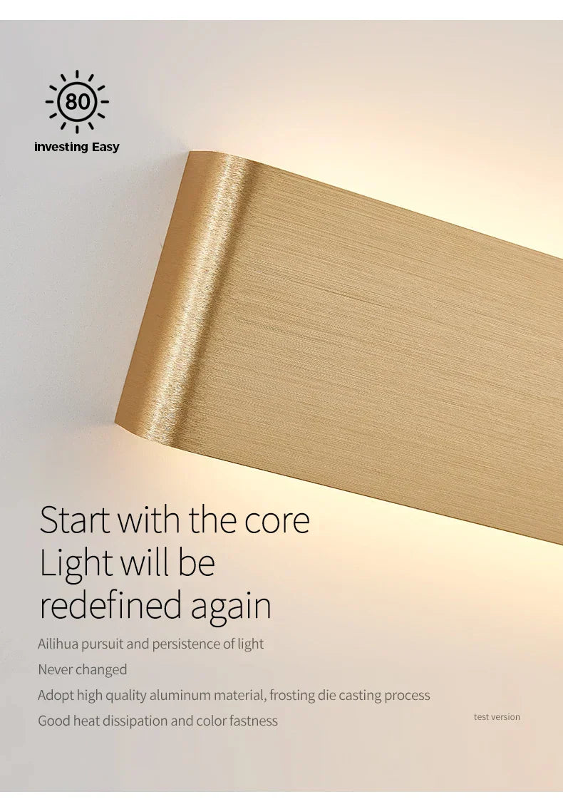 APHRODITE Ultra-Thin Aluminum LED Wall Lamp, Acrylic Shade