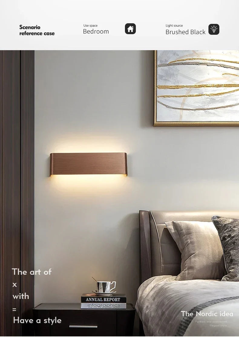 APHRODITE Ultra-Thin Aluminum LED Wall Lamp, Acrylic Shade