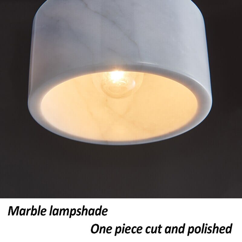 NovaMarble Collection Caelara Pendant Lamp — Natural Marble Texture