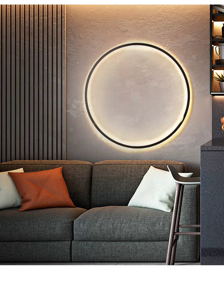 Sun Shaped Round Wall Lamp — Bright LED Lighting, AC 90-260V Compatible