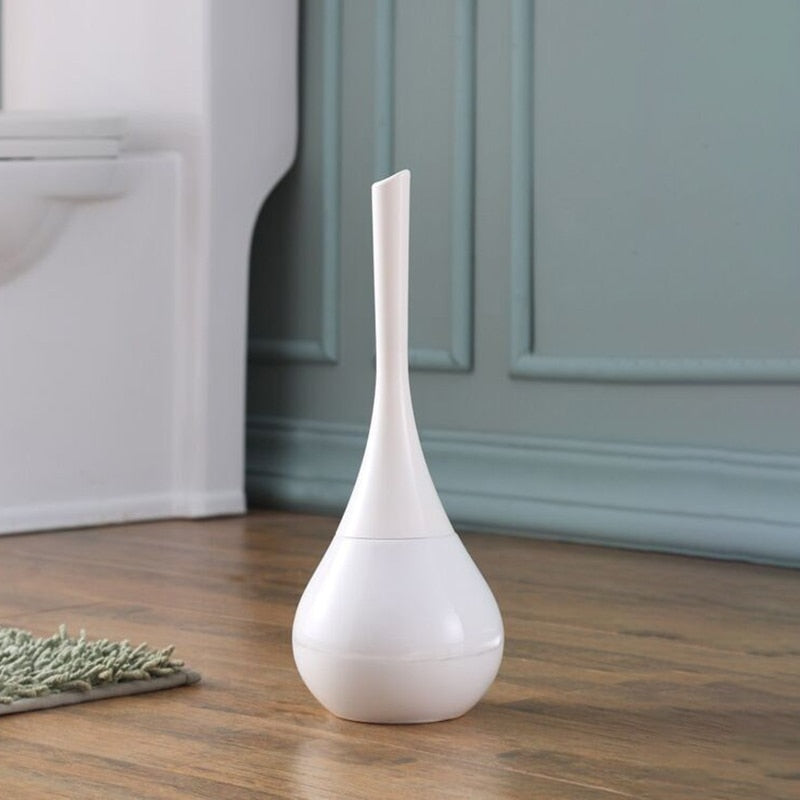 Toalettbørstesett — ABS og rustfritt stål, 40x12 cm, svart og gull