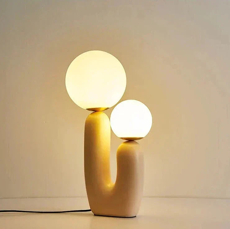 AuroraLume Table Lamp — Dual G9 LED Bulbs, Up-Down Directional Shade