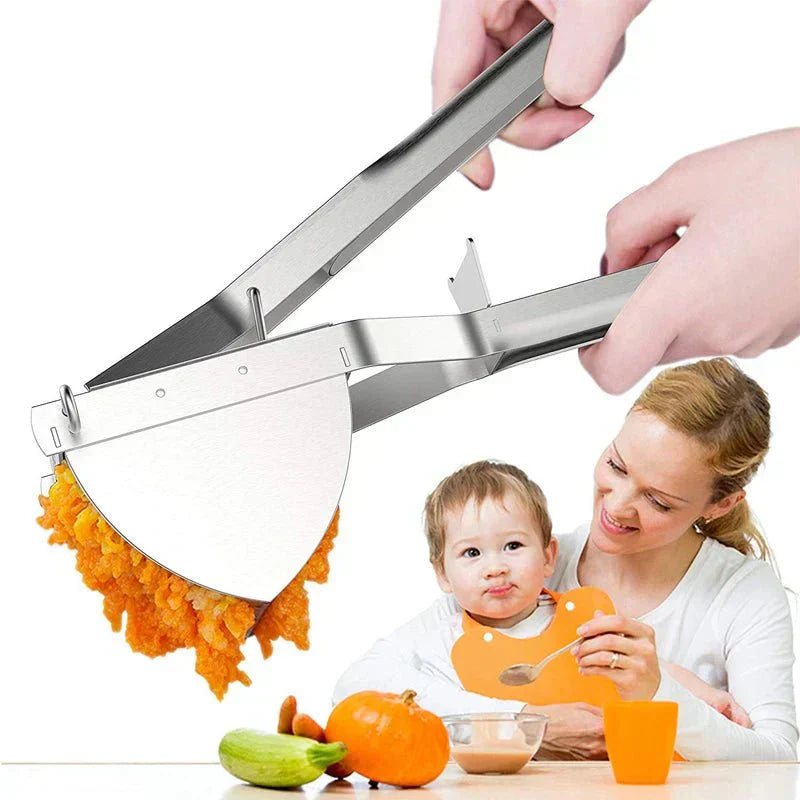 EaseMash Ergonomic Stainless Steel Potato Press