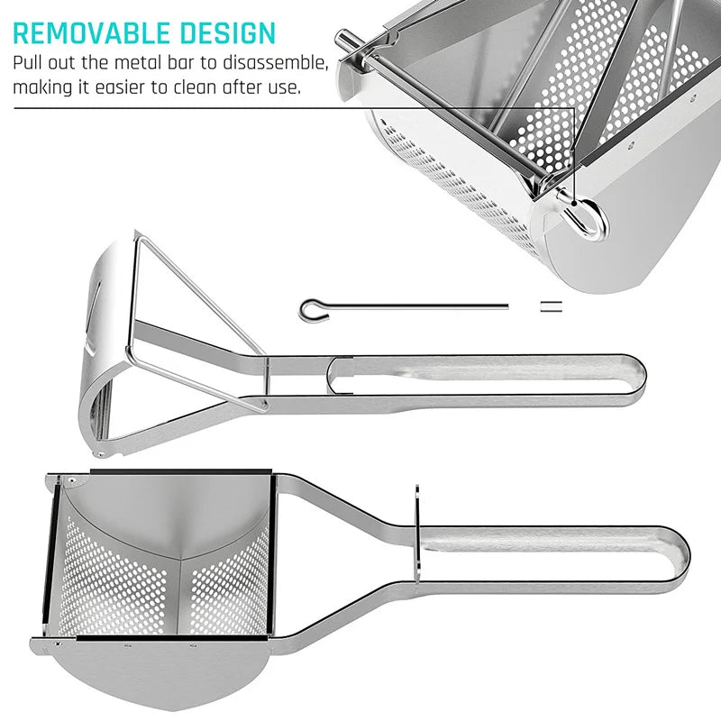 EaseMash Ergonomic Stainless Steel Potato Press