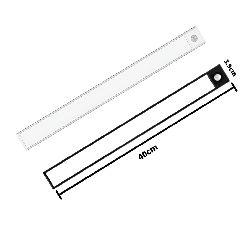 Uppladdningsbar LED-skåpbelysning - rörelsesensor, 20/30/40 cm