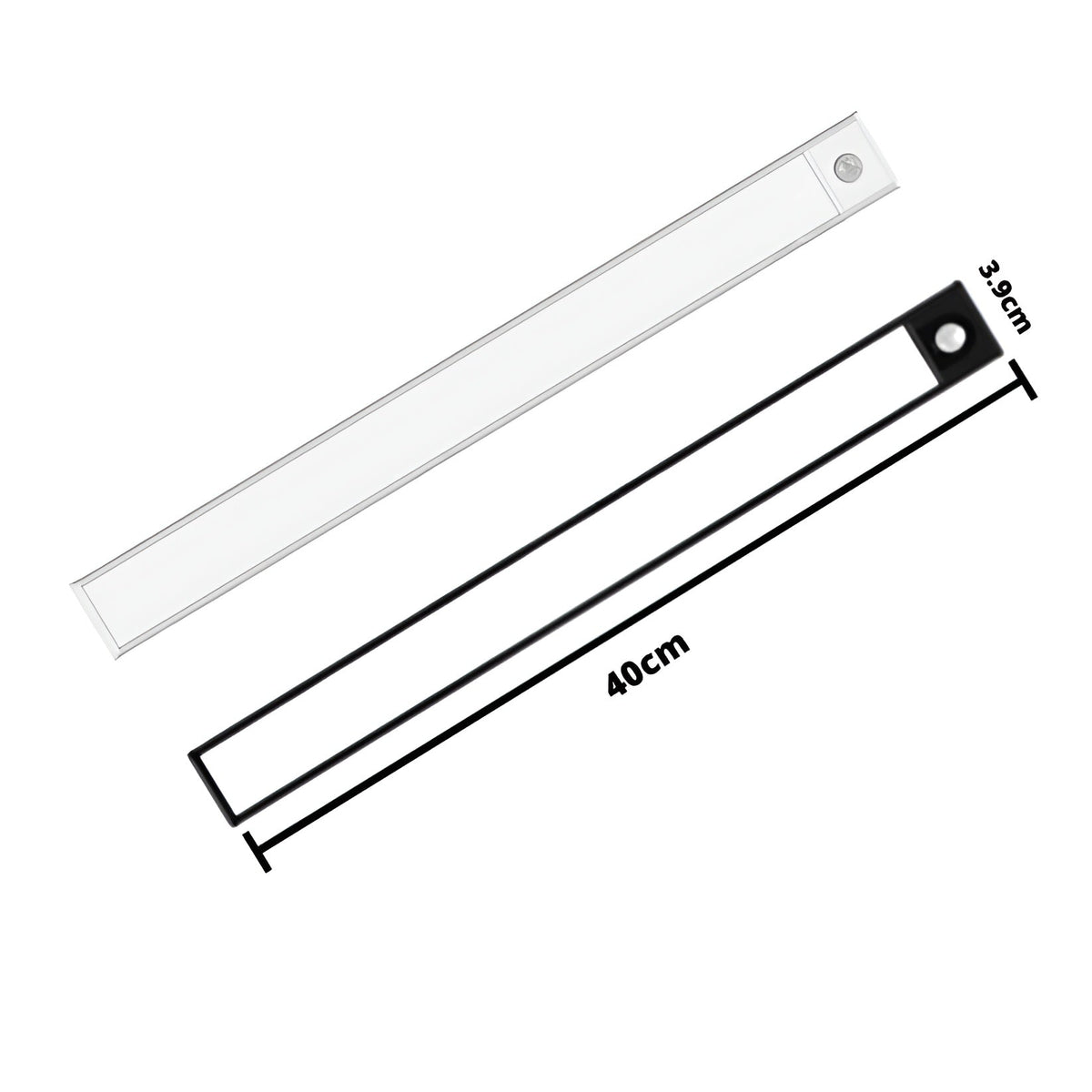 Uppladdningsbar LED-skåpbelysning - rörelsesensor, 20/30/40 cm