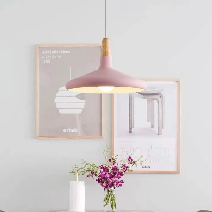 Lumiere Macaron-Inspired Conical Metal Pendant Light