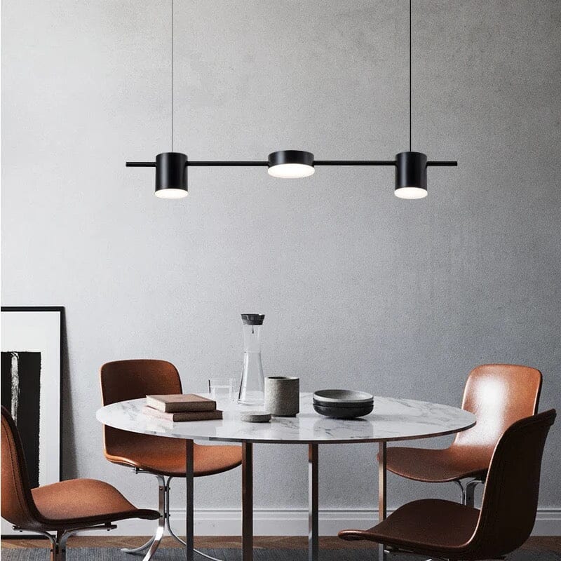 Astrael Semi-Flush Mount Chandelier — Aluminum, Iron Finish