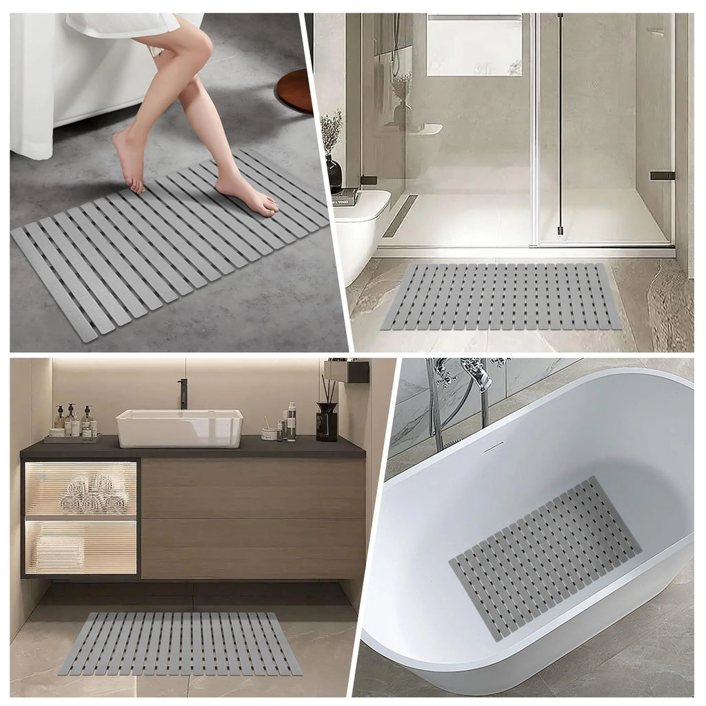 Non-Slip Bath Mat 40×63 cm — Suction Cups, Drain Holes