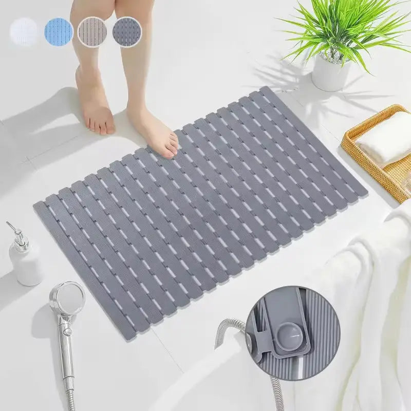 Non-Slip Bath Mat 40×63 cm — Suction Cups, Drain Holes