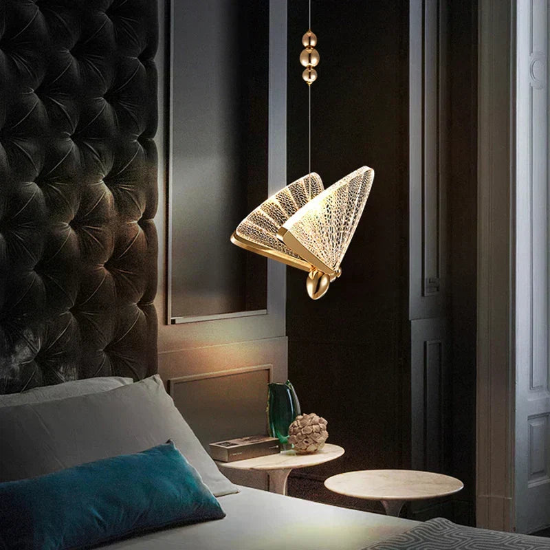 LumiMoth Artful Butterfly Pendant Lamp — Warm Glow & Delicate Silhouette