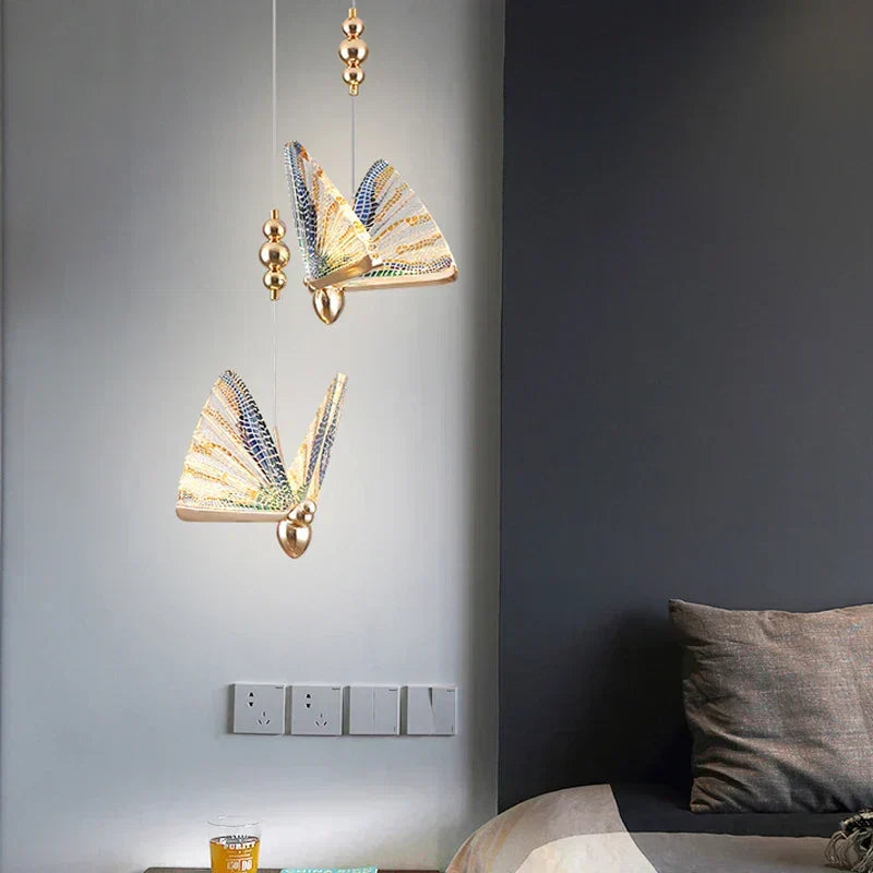 LumiMoth Artful Butterfly Pendant Lamp — Warm Glow & Delicate Silhouette
