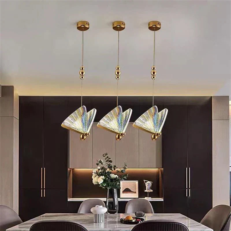 LumiMoth Artful Butterfly Pendant Lamp — Warm Glow & Delicate Silhouette