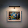 Led-schilderijlamp - zwart/wit/goud, dimbaar, oplaadbaar via usb
