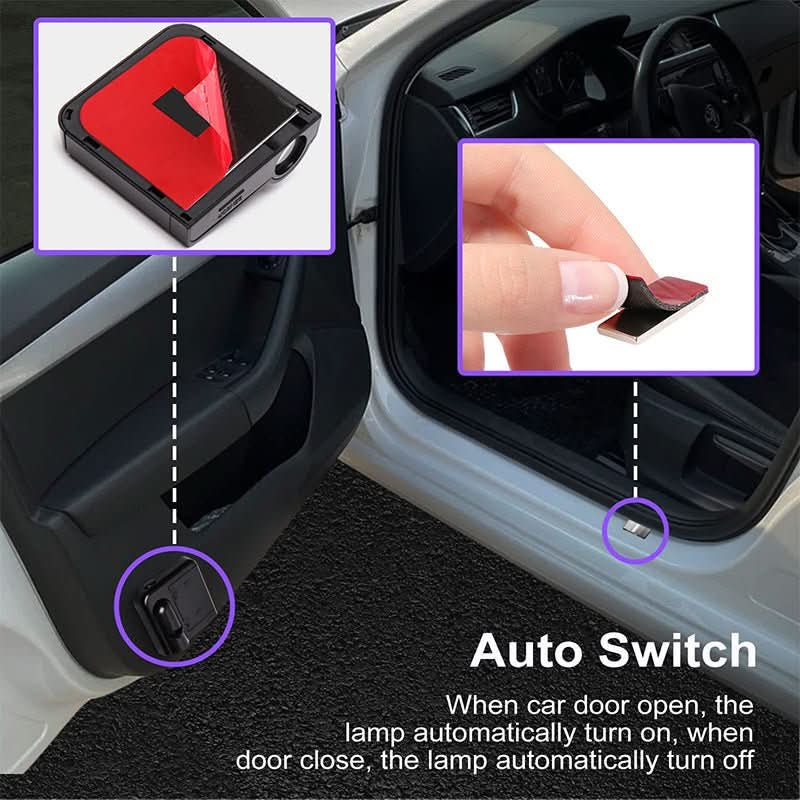 NovaBeam Wireless LED Car Door Projector — Custom Logos Upload